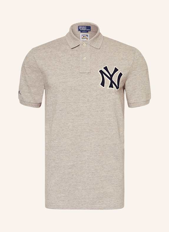 POLO RALPH LAUREN Piqué-Poloshirt YANKEES GRAU
