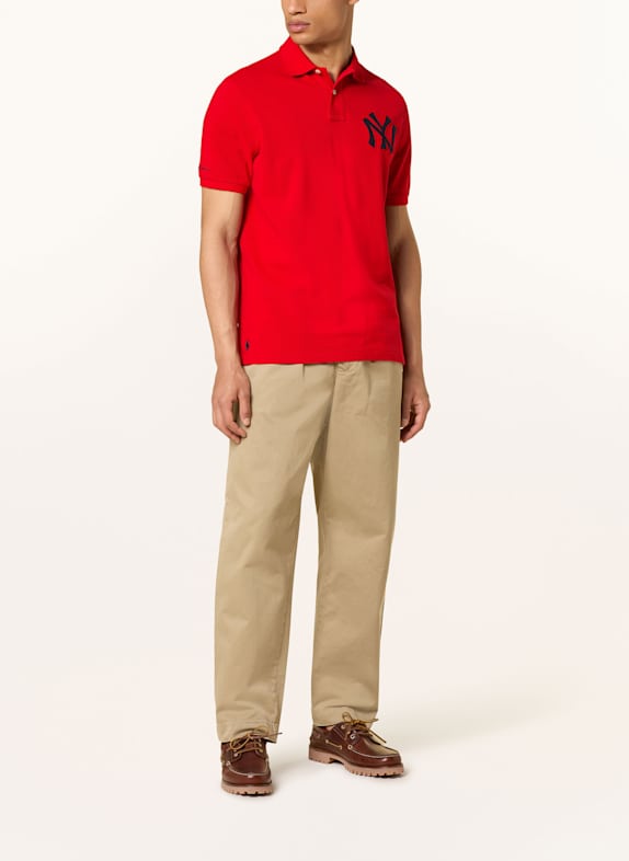 POLO RALPH LAUREN Piqué poloshirt YANKEES ROOD