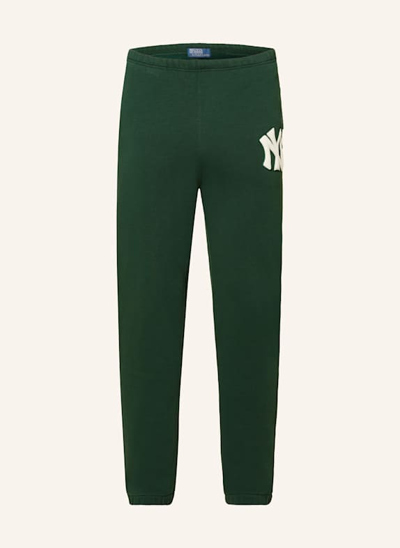 POLO RALPH LAUREN Spodnie dresowe YANKEES CIEMNOZIELONY