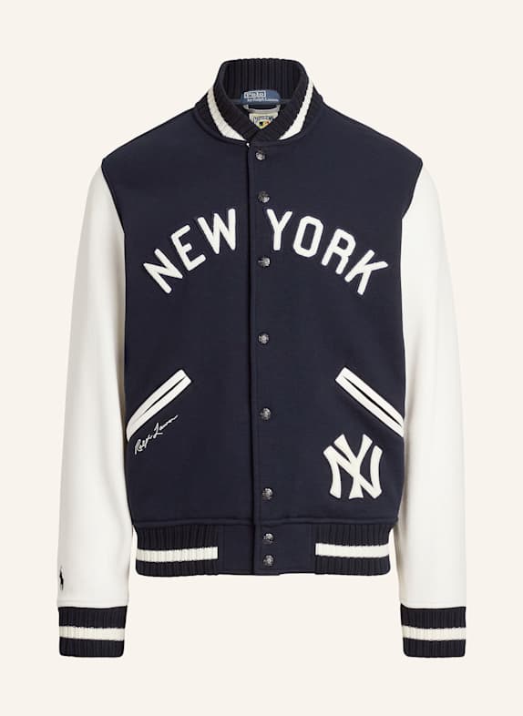 POLO RALPH LAUREN Kurtka w stylu college YANKEES GRANATOWY/ ECRU