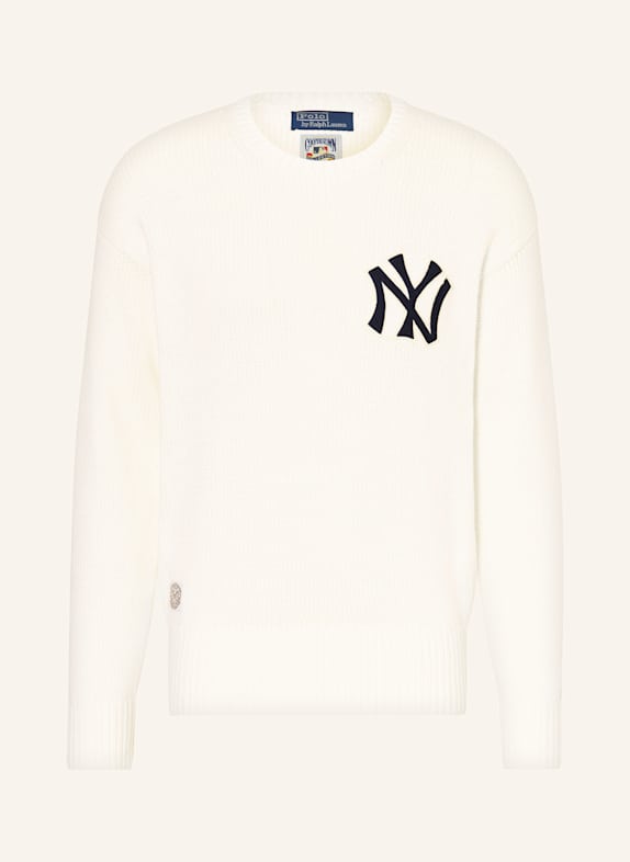 POLO RALPH LAUREN Pullover YANKEES WEISS