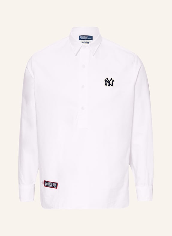 POLO RALPH LAUREN Hemd YANKEES FIELDERPO Comfort Fit WEISS