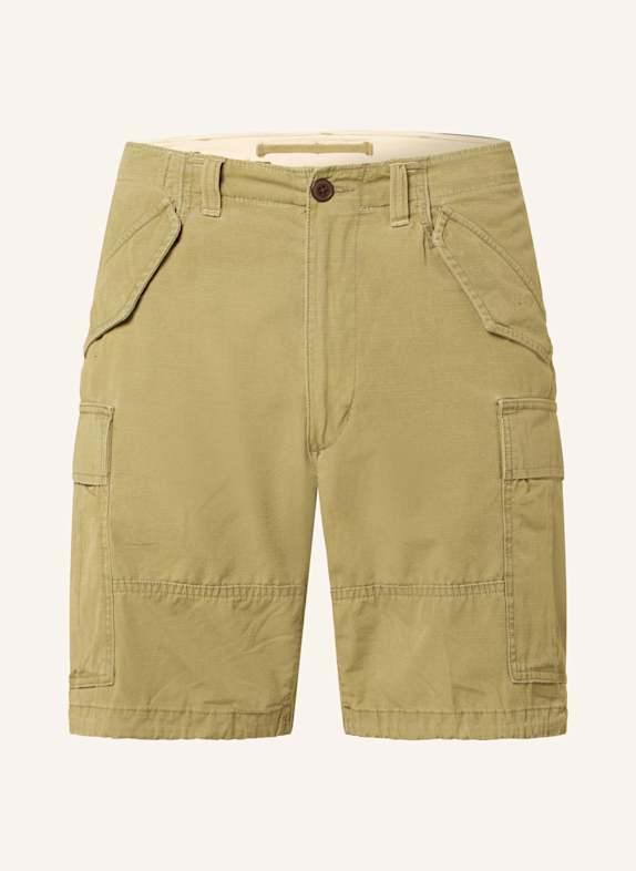 POLO RALPH LAUREN Szorty ze sztruksu classic fit OLIWKOWY