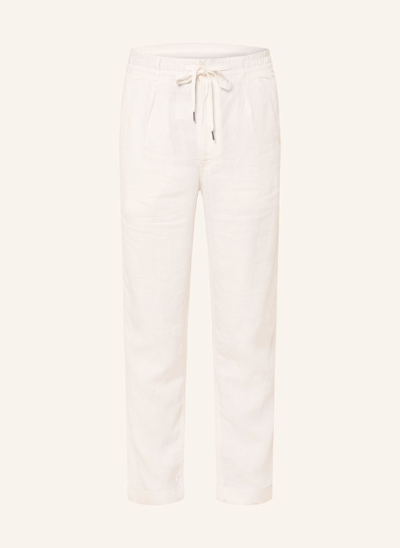 POLO RALPH LAUREN Leinenhose im Jogging-Stil Slim Tapered Fit WEISS