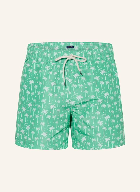 POLO RALPH LAUREN Badeshorts GRÜN/ WEISS