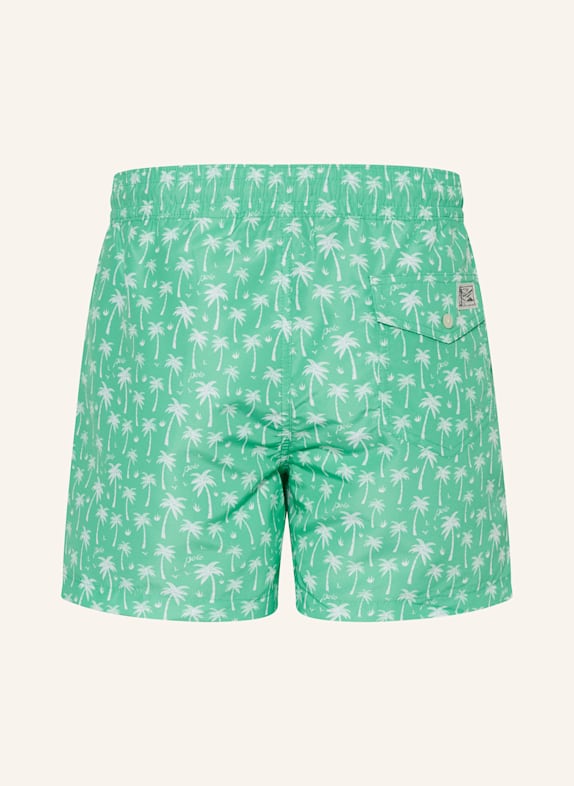 POLO RALPH LAUREN Badeshorts GRÜN / WEISS
