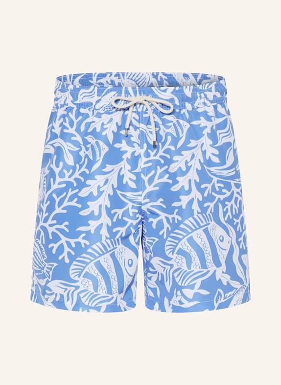 POLO RALPH LAUREN Badeshorts HELLBLAU/ WEISS