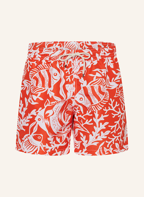 POLO RALPH LAUREN Badeshorts ORANGE/ WEISS