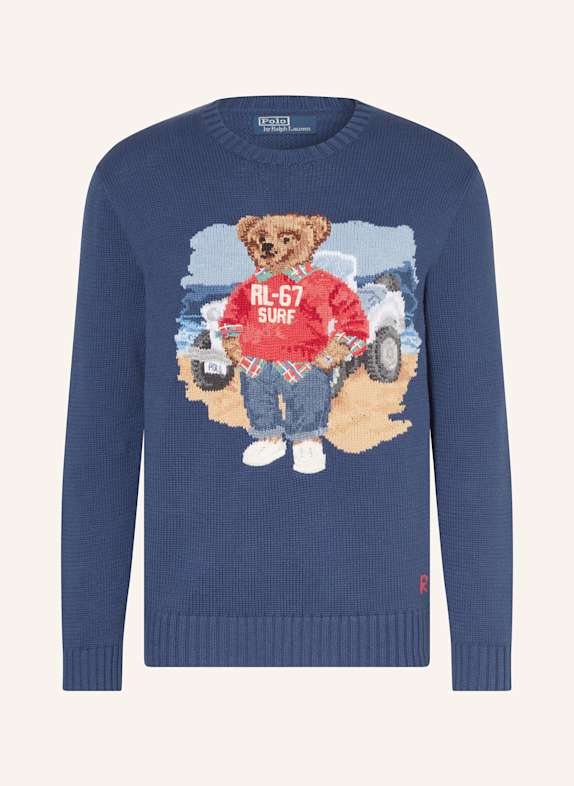 POLO RALPH LAUREN Sweter GRANATOWY
