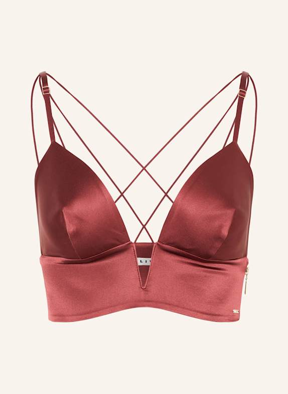 LIVY Bralette CIGALE in satin DARK RED