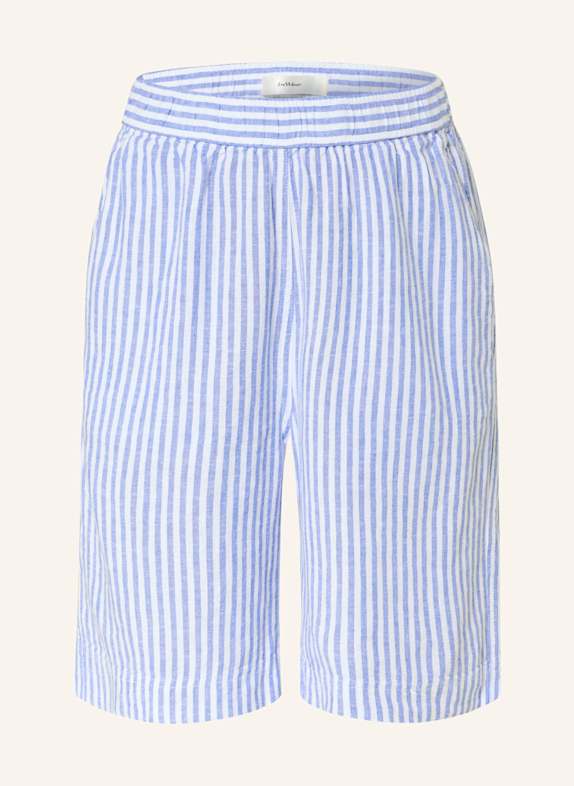 InWear Shorts RIMONEIW mit Leinen BLAU/ WEISS