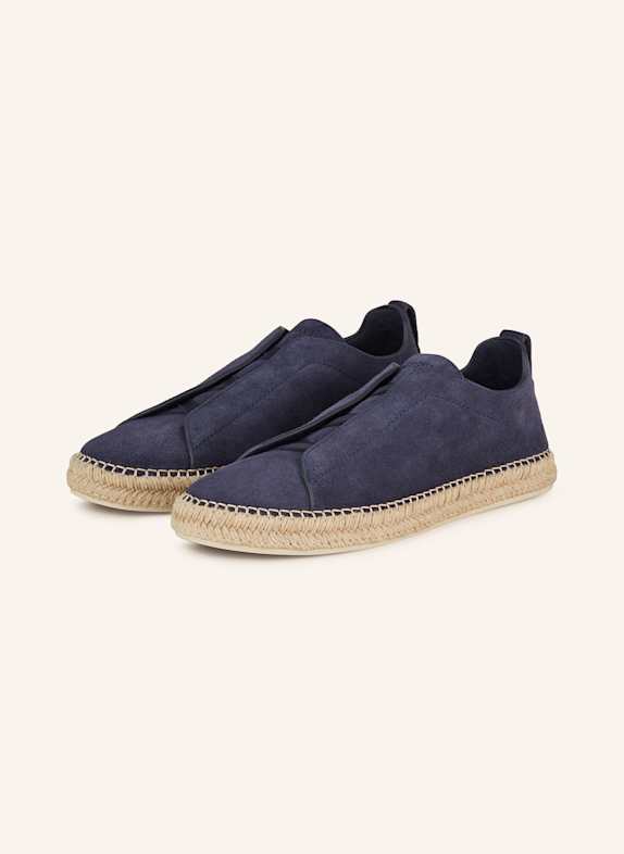 ZEGNA Slip-on sneakers TRIPLE STITCH DARK BLUE