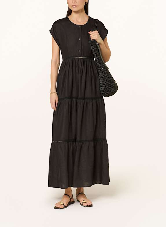 lilienfels Leinenkleid SCHWARZ