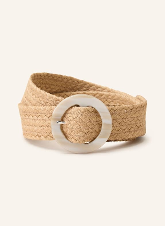 LAUREN RALPH LAUREN Flechtgürtel CAMEL/ COGNAC