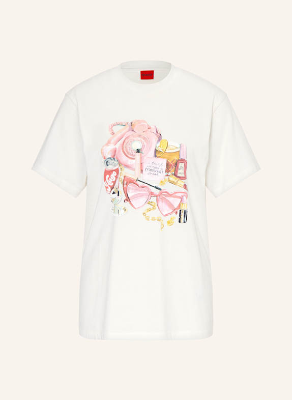HUGO T-shirt BEŻOWY