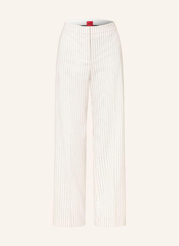 HUGO Marlenehose HAMBALI BEIGE/ SCHWARZ