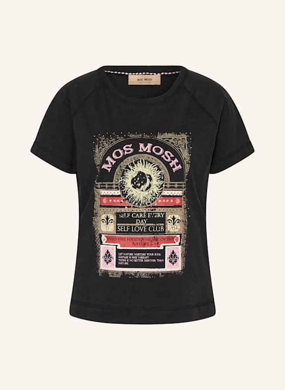 MOS MOSH T-shirt MMABNEY with decorative beads BLACK/ RED/ PINK