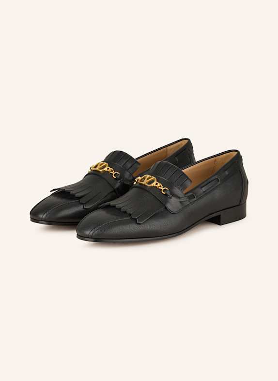 VALENTINO GARAVANI Penny-Loafer VLOGO SIGNATURE SCHWARZ