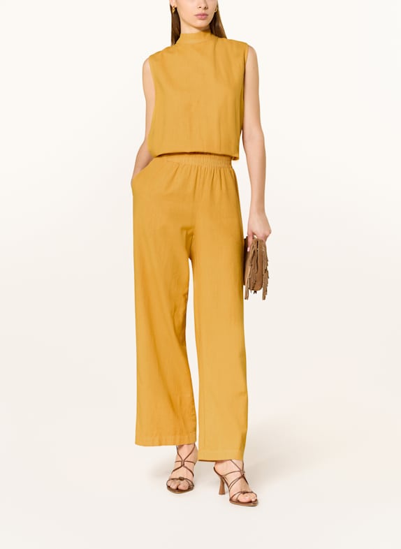 CARTOON Jumpsuit mit Leinen DUNKELGELB