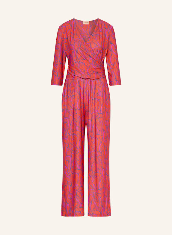 CARTOON Jumpsuit with 3/4 sleeves ORANGE/ PINK