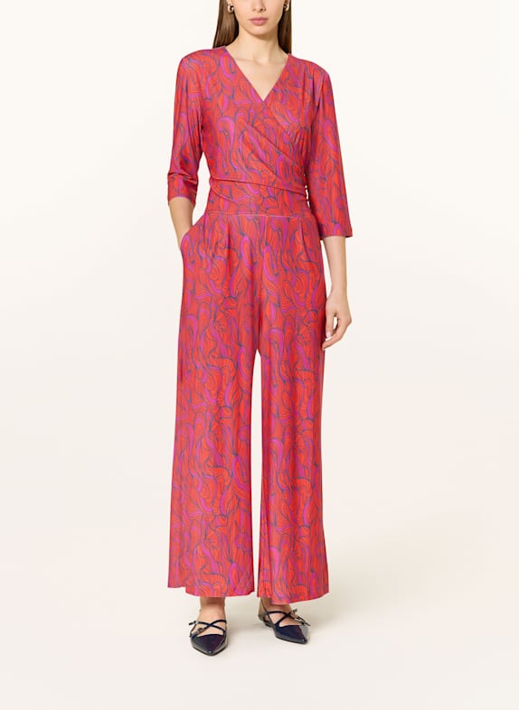 CARTOON Jumpsuit with 3/4 sleeves ORANGE/ PINK