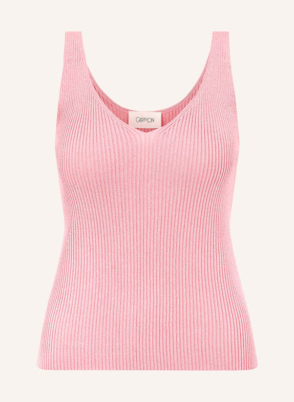 CARTOON Knit top with sequins PINK