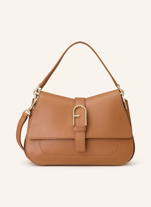 FURLA Kabelka FLOW SVĚTLE HNĚDÁ