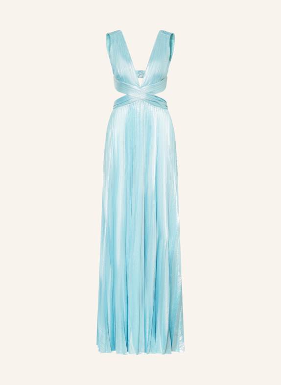 RETROFÊTE Abendkleid DRACEY mit Plissees und Cut-outs HELLBLAU