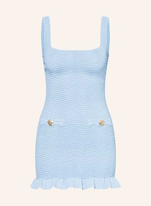 RETROFÊTE Strickkleid LOULOU mit Glitzergarn HELLBLAU