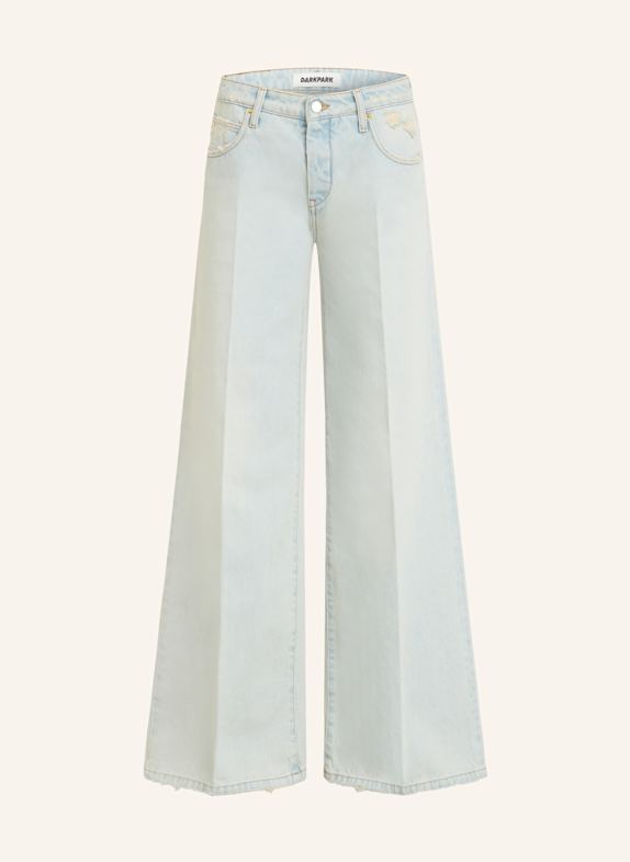 DARKPARK Jeansy straight TONY W065 BLUESH WHITE