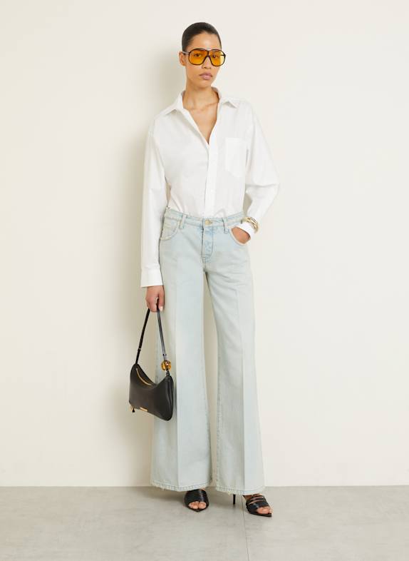 DARKPARK Rechte jeans TONY W065 BLUESH WHITE
