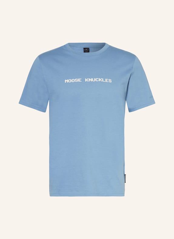 MOOSE KNUCKLES T-Shirt MILTON HELLBLAU