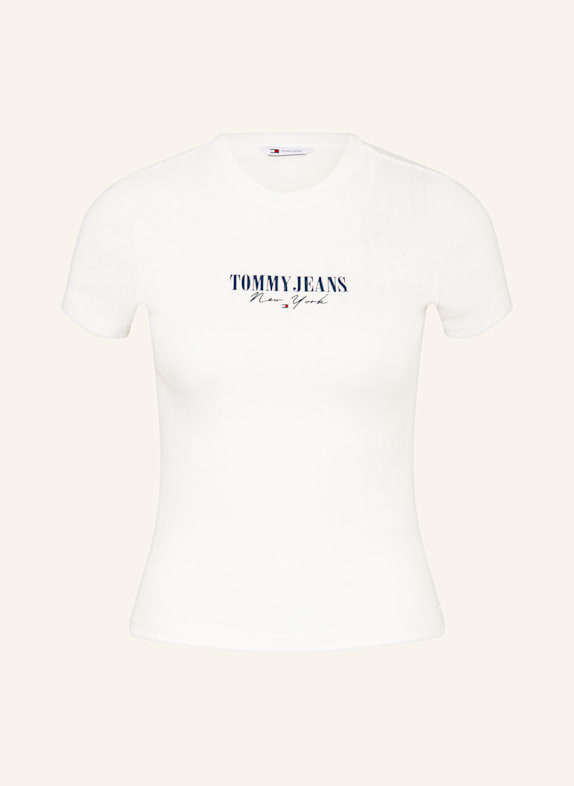 TOMMY JEANS T-Shirt ECRU/ DUNKELBLAU