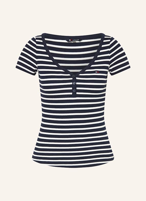 TOMMY JEANS T-Shirt WEISS/ DUNKELBLAU