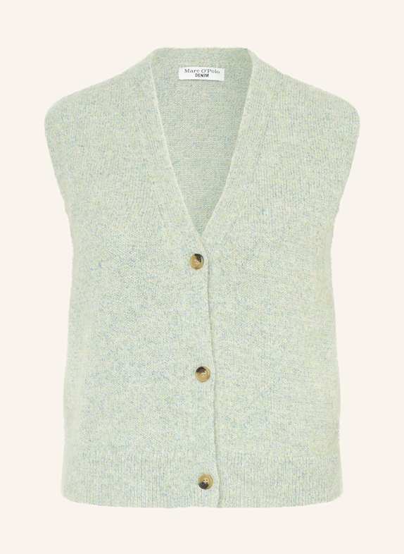 Marc O'Polo DENIM Strickweste HELLGRÜN/ BLAU