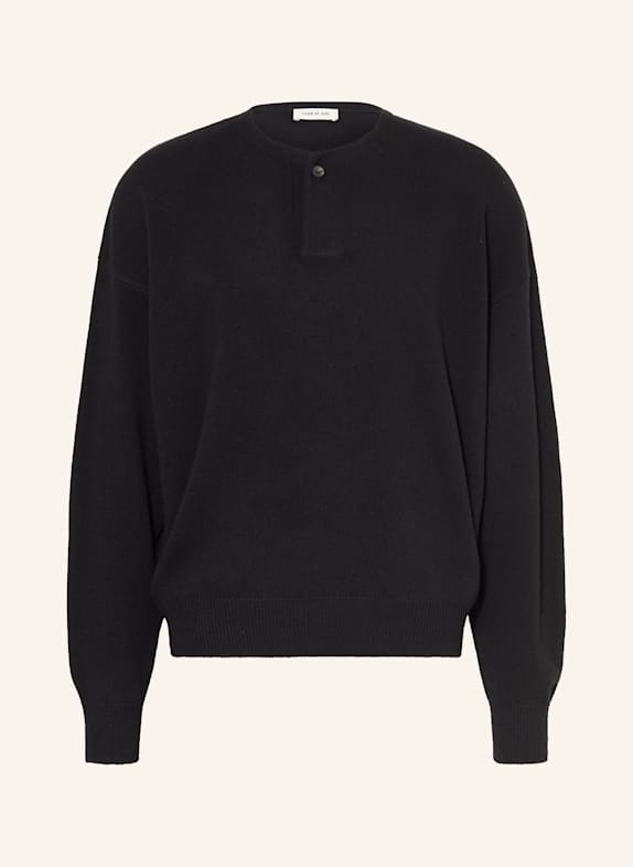 FEAR OF GOD Henley-Shirt SCHWARZ