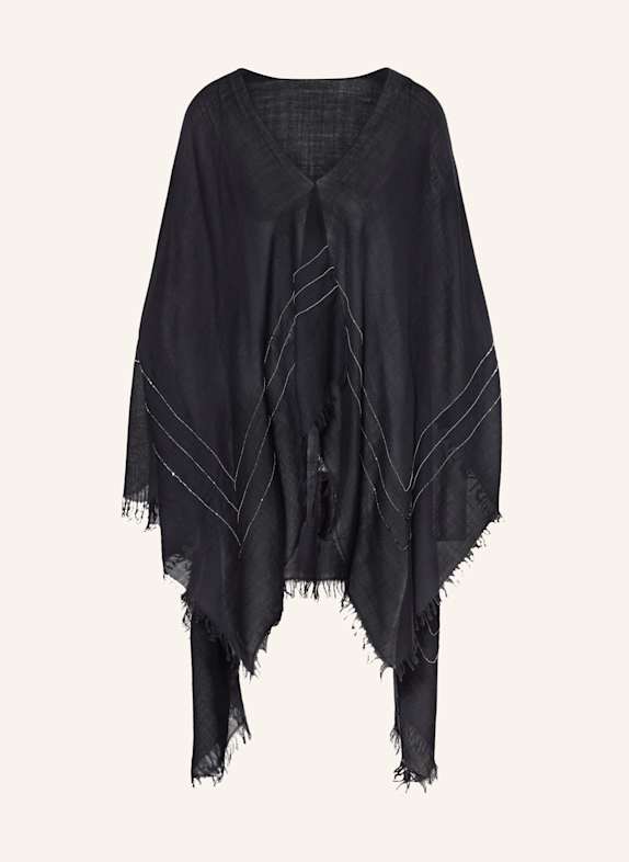 FABIANA FILIPPI Cape SILBER/ DUNKELBLAU