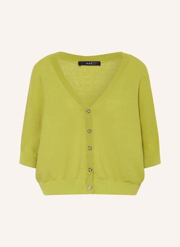 oui Strickjacke HELLGRÜN