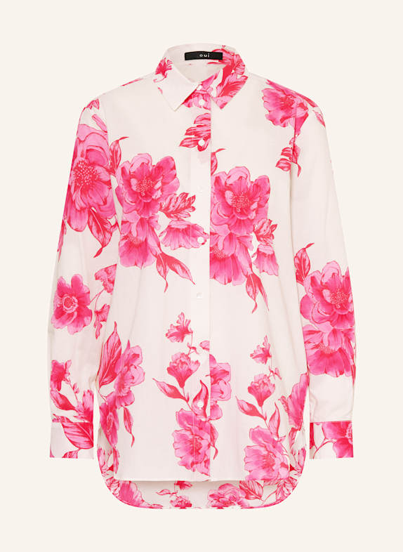 oui Hemdbluse WEISS/ PINK