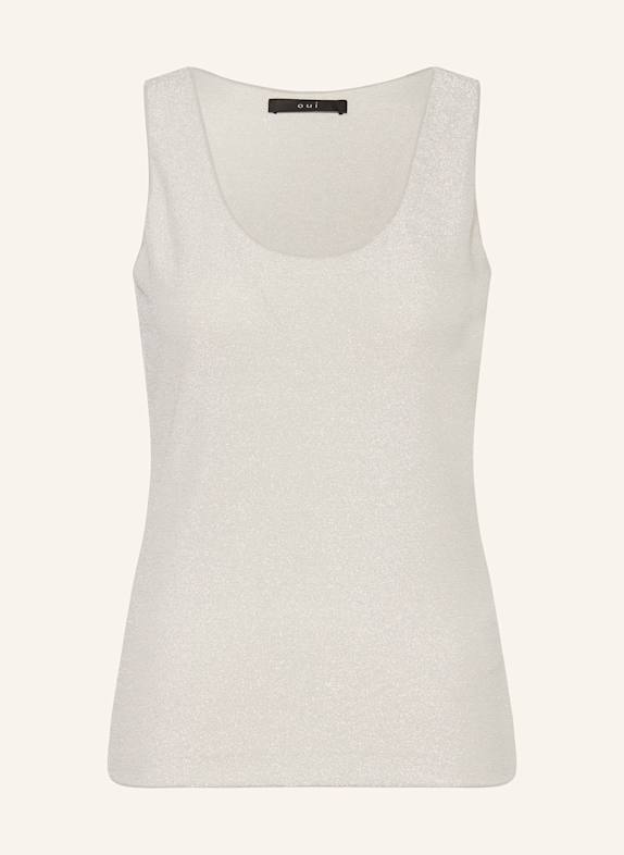 oui Top mit Glitzergarn SILBER