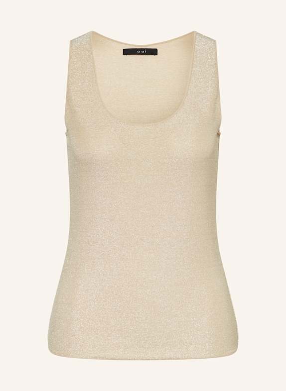 oui Top mit Glitzergarn GOLD