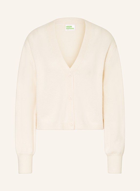 FROM FUTURE Cashmere-Strickjacke ECRU