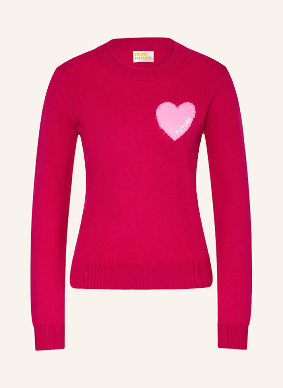 FROM FUTURE Cashmere-Pullover FUCHSIA / ROSA