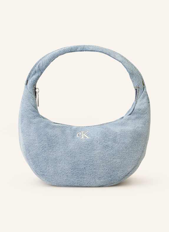 Calvin Klein Schultertasche aus Jeans HELLBLAU