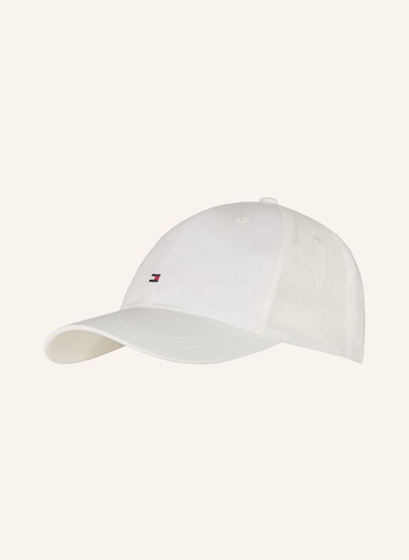 TOMMY HILFIGER Czapka z lnu ECRU