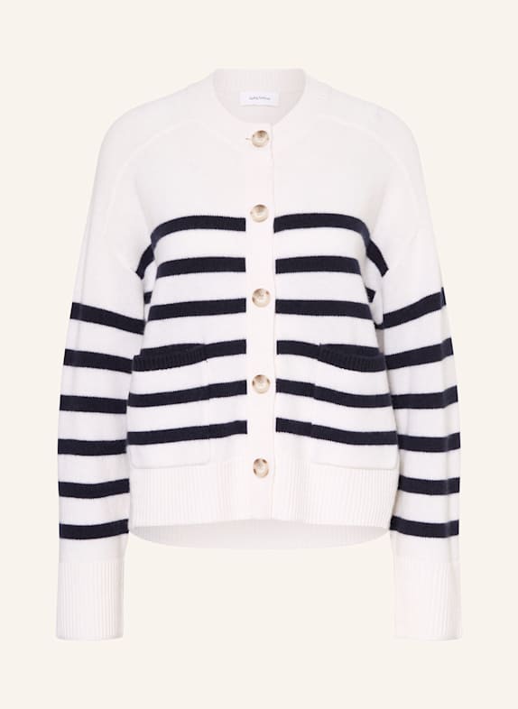 darling harbour Strickjacke mit Cashmere ECRU/ DUNKELBLAU