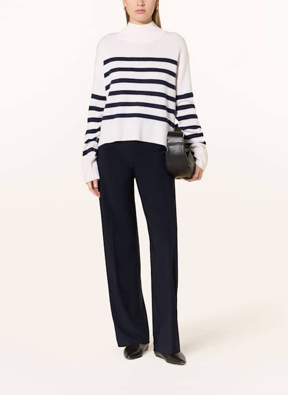 darling harbour Pullover mit Cashmere ECRU / DUNKELBLAU