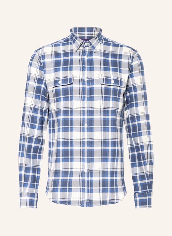 RALPH LAUREN PURPLE LABEL Hemd Slim Fit BLAU/ CREME