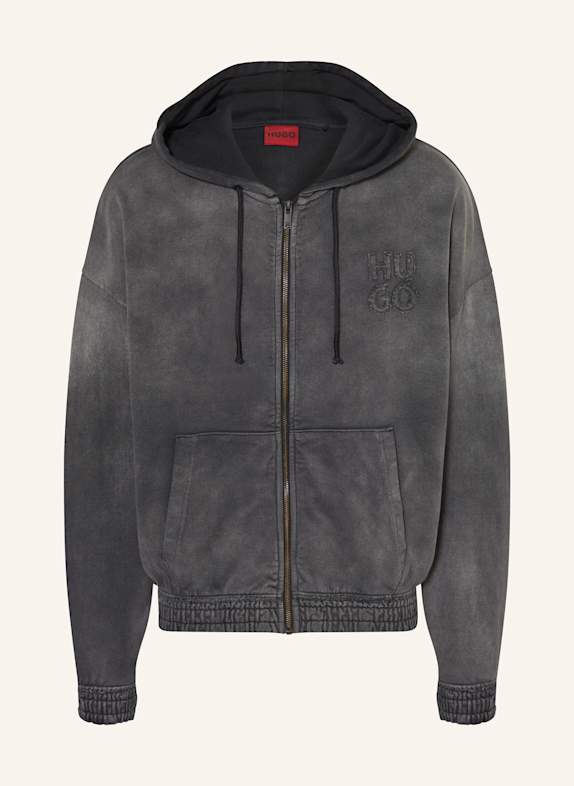 HUGO Sweatjacke DULONGO GRAU
