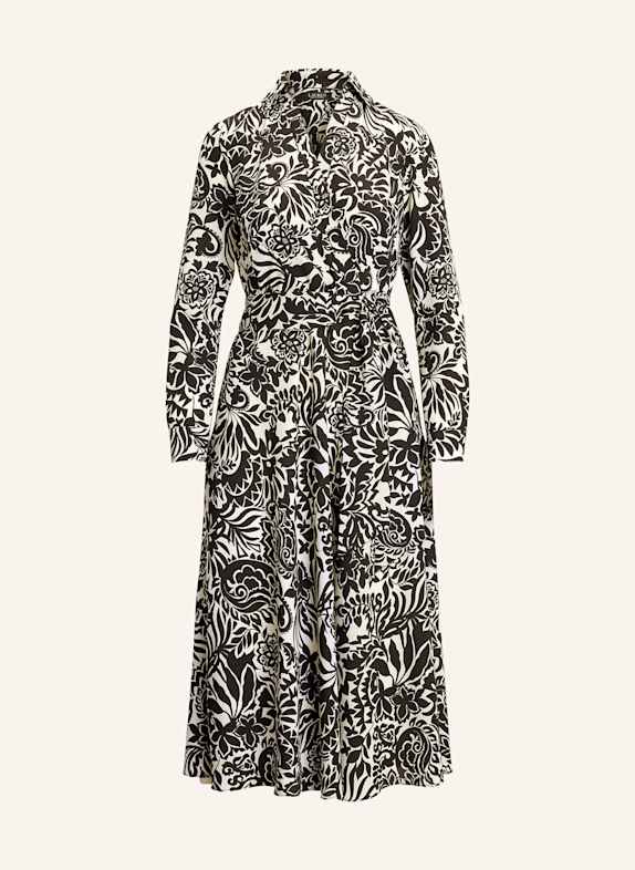 LAUREN RALPH LAUREN Kleid SCHWARZ/ ECRU